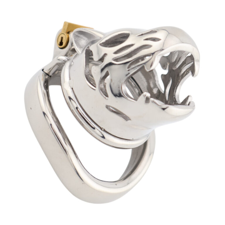 Jaula De Castidad Tiger Animal De Acero Inox