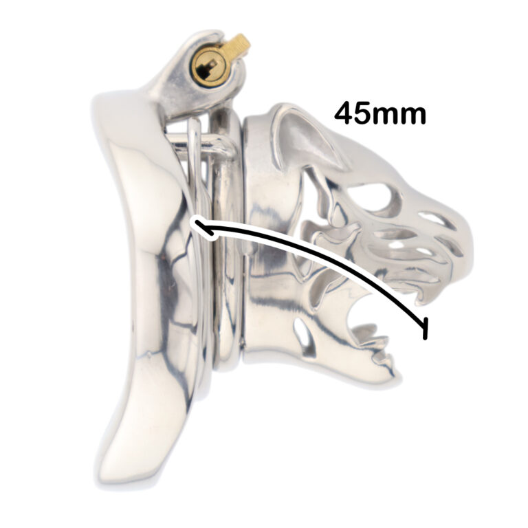 Jaula De Castidad Tiger Animal De Acero Inox