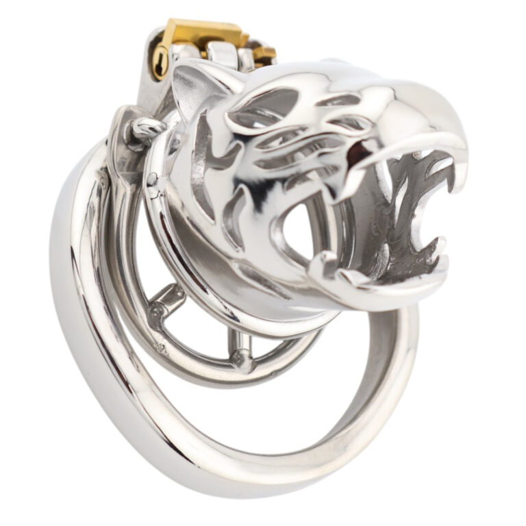 Jaula De Castidad Tiger Animal De Acero Inox