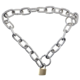 Collar tipo Cadena y Esposas de Acero Inox